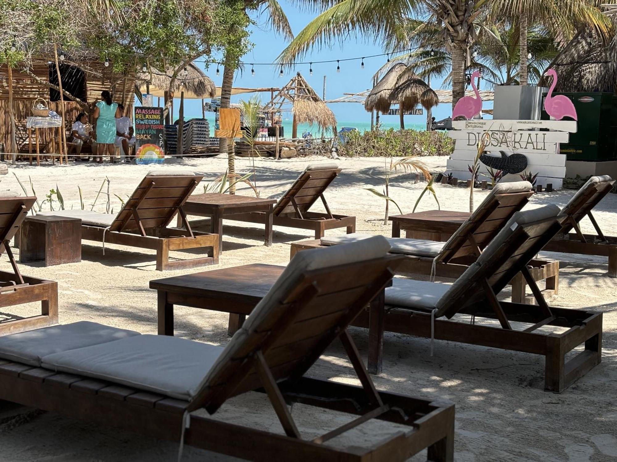 La Diosa Kali Beach Front Hotel Isla Holbox Ngoại thất bức ảnh